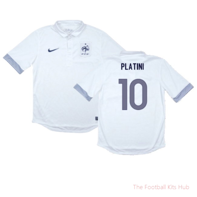 France 2012-13 Away Shirt (Excellent) (PLATINI 10)-unisoccer store